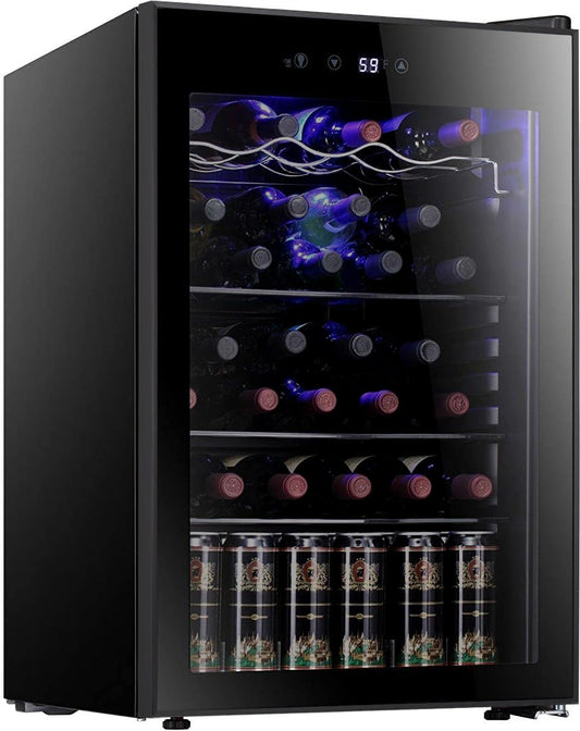 Antarctic Star 36 Bottle Wine Cooler Refrigerator Black