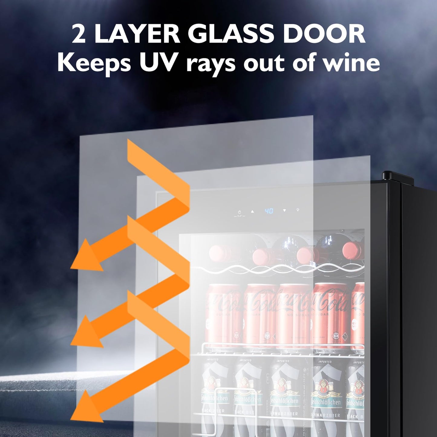 STAIGIS 15 Bottle Mini Wine Fridge with Digital Control
