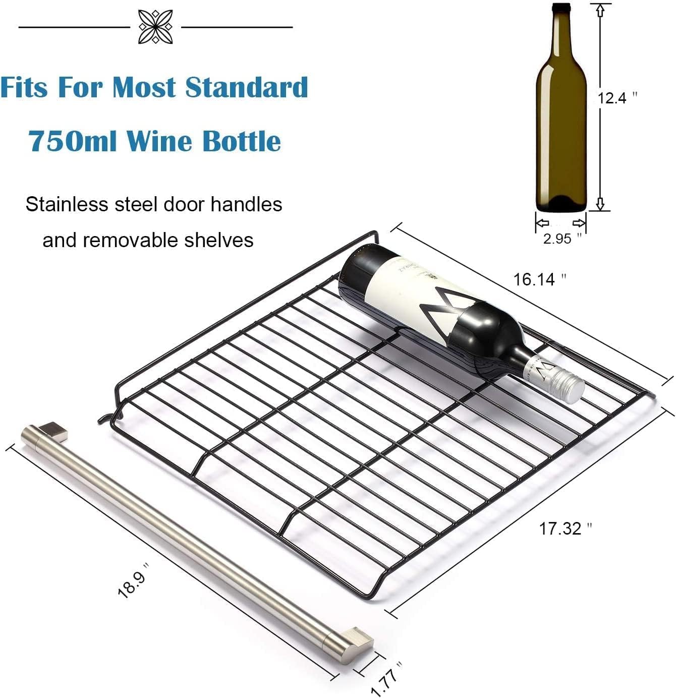 Antarctic Star 36 Bottle Wine Cooler Stainless Steel