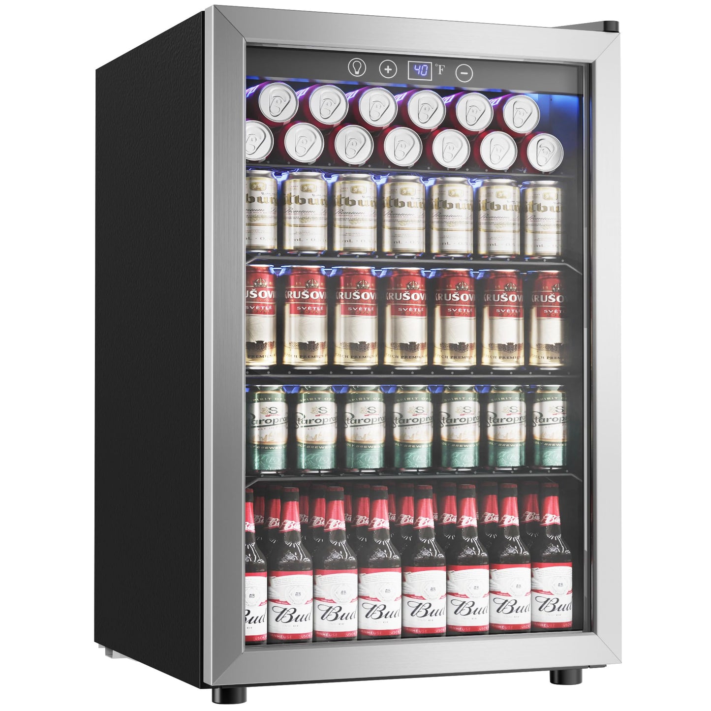 Icyglee 145 Can Beverage Refrigerator Mini Fridge