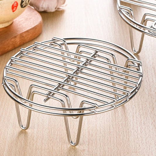 Horno microondas, rejilla vacía de acero inoxidable para barbacoa, chasis alto, soporte para estante frito, freidora de aire, accesorios de cocina para barbacoa
